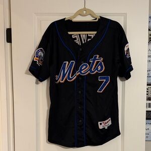 Jose Reyes Black Mets Baseball Jersey